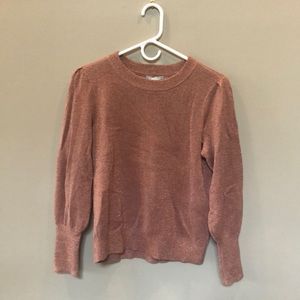 Pink & Gold Dusted Sweater